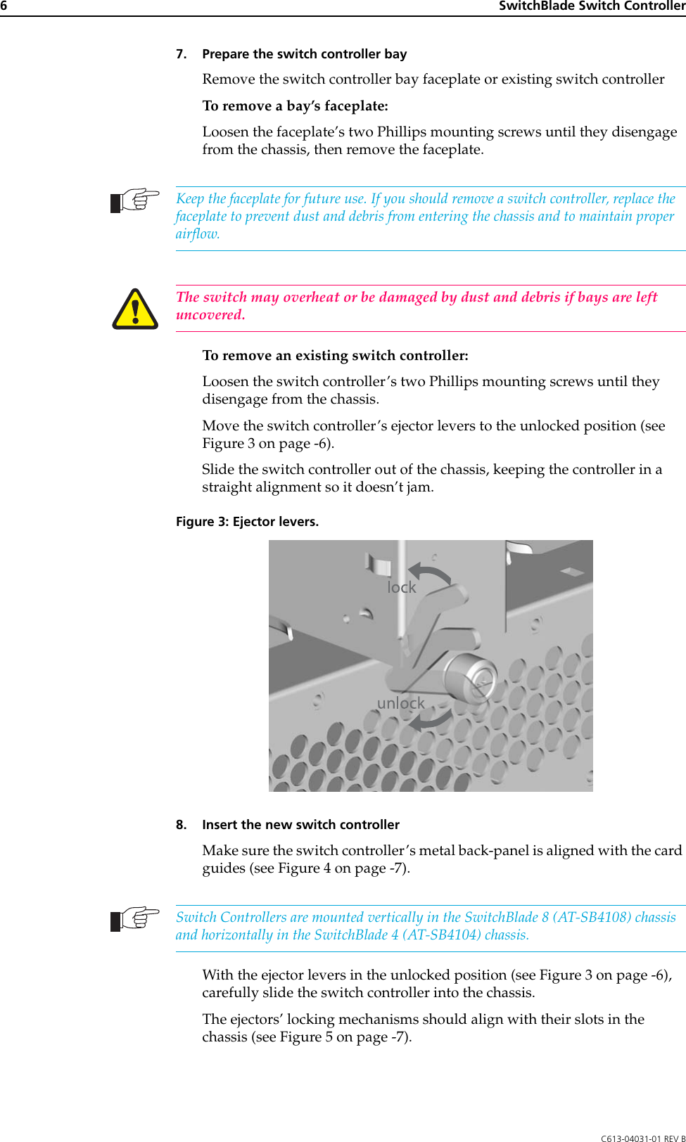 Page 6 of 12 - Allied-Telesis Allied-Telesis-Switch-Controller-Users-Manual- SwitchBlade Switch Controller Quick Install Guide  Allied-telesis-switch-controller-users-manual