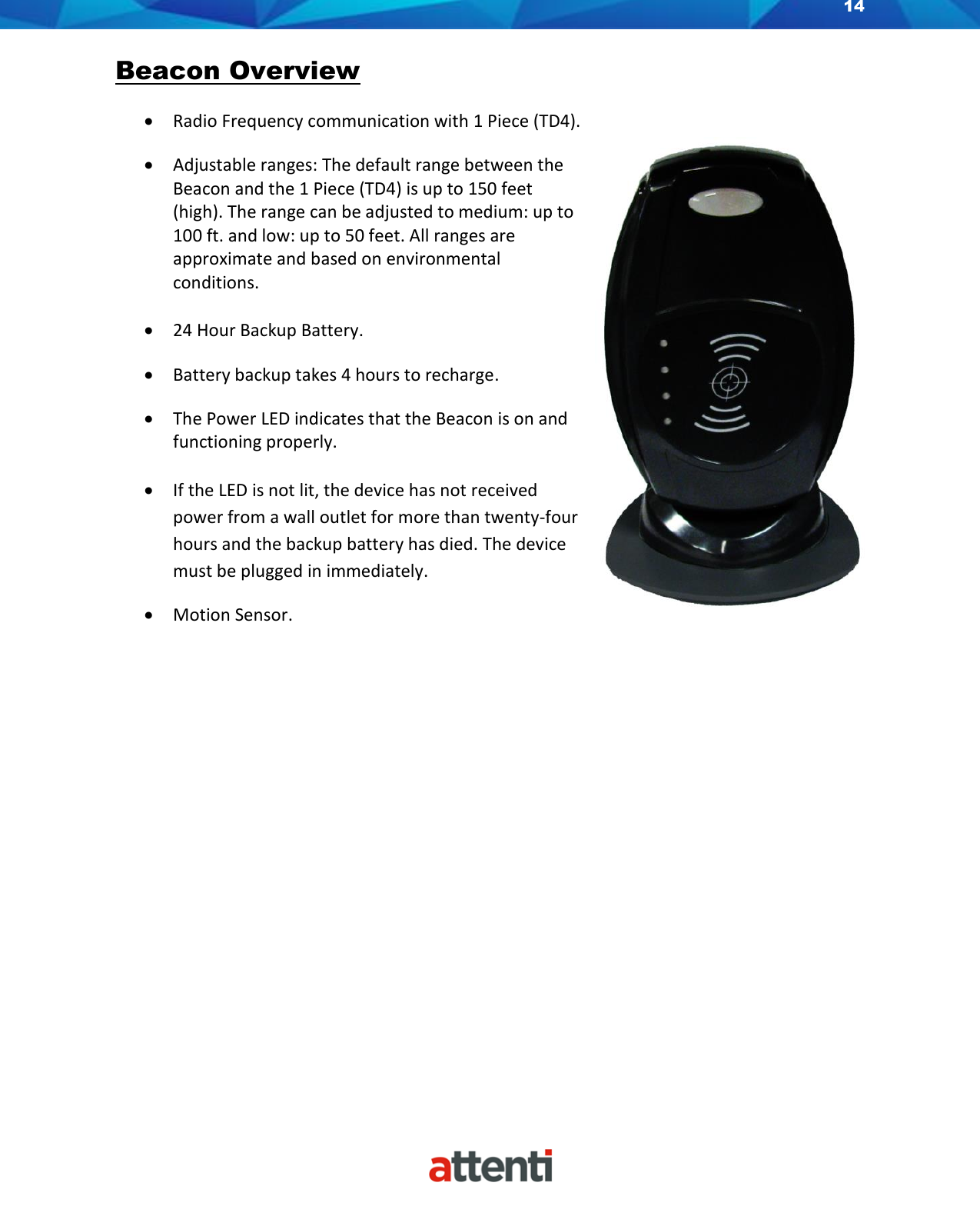 Page 14 of Allied Universal Electronic Monitoring US TSSDB-830-5 1-Piece Home Curfew RF Monitoring Unit User Manual 