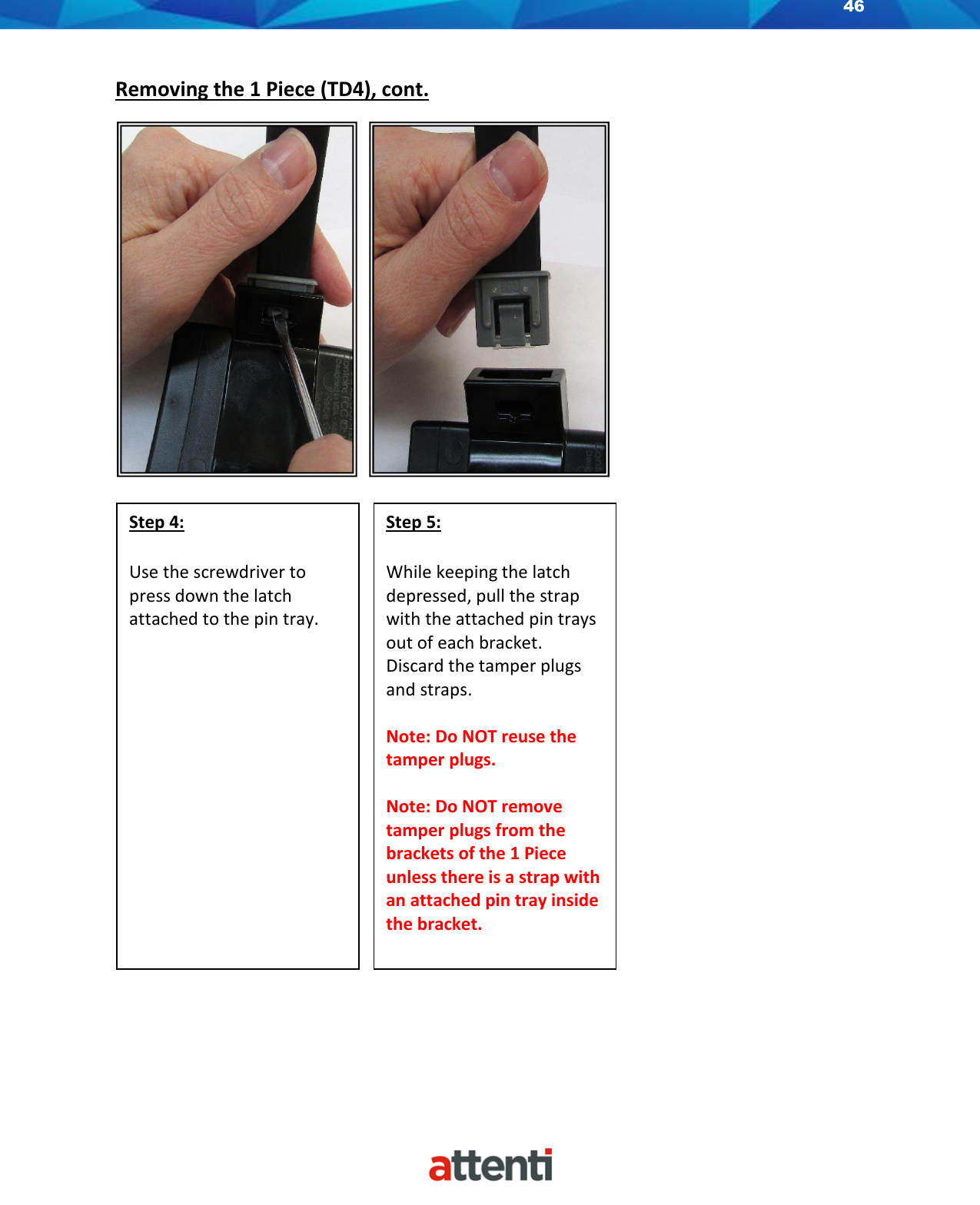 Page 46 of Allied Universal Electronic Monitoring US TSSDB-830-5 1-Piece Home Curfew RF Monitoring Unit User Manual 