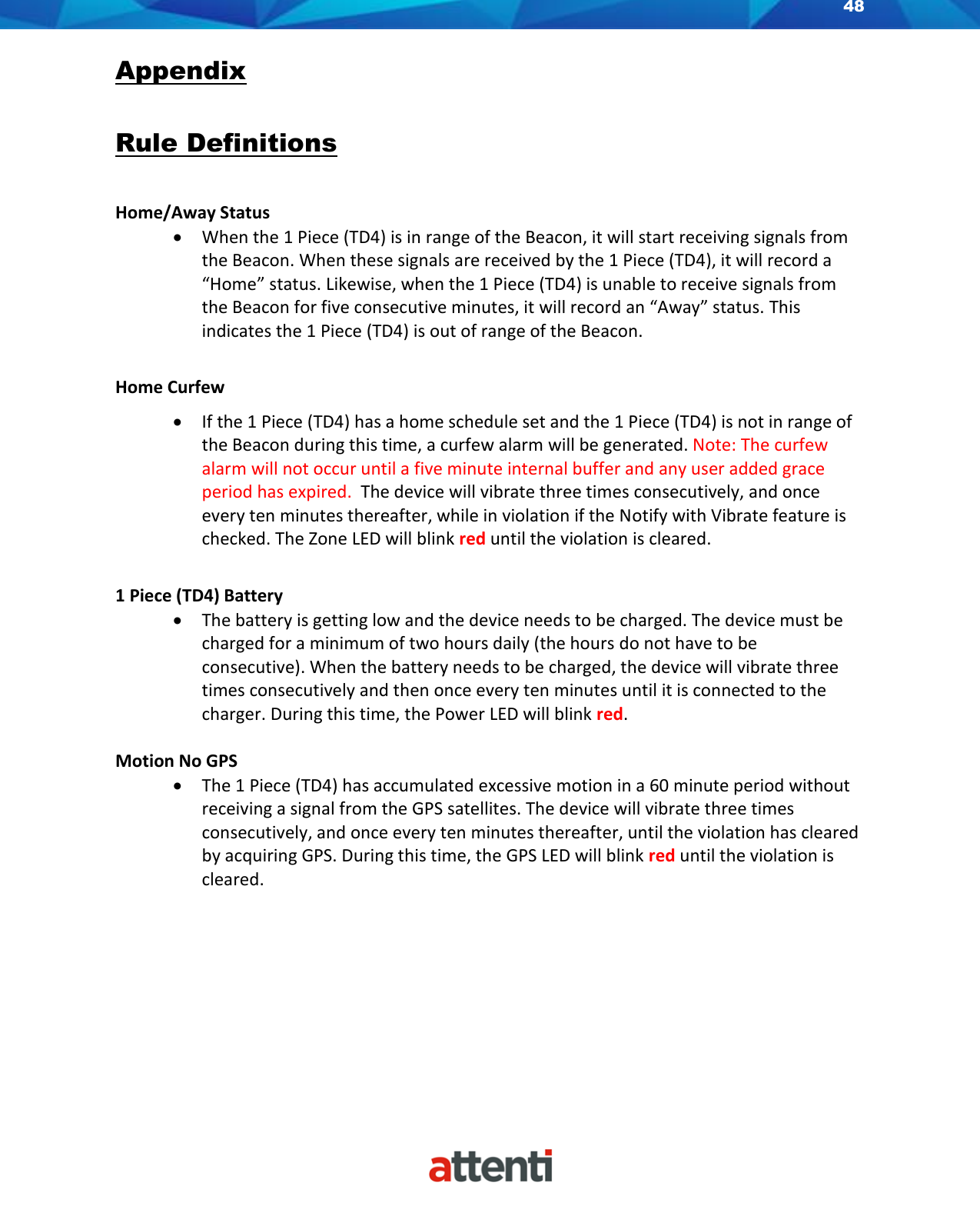Page 48 of Allied Universal Electronic Monitoring US TSSDB-830-5 1-Piece Home Curfew RF Monitoring Unit User Manual 