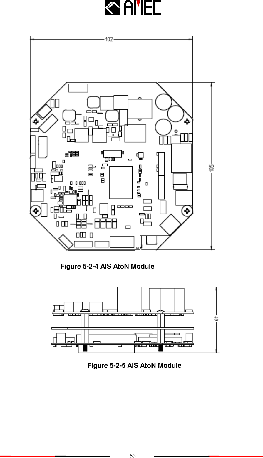    53                 Figure 5-2-4 AIS AtoN Module                         Figure 5-2-5 AIS AtoN Module  