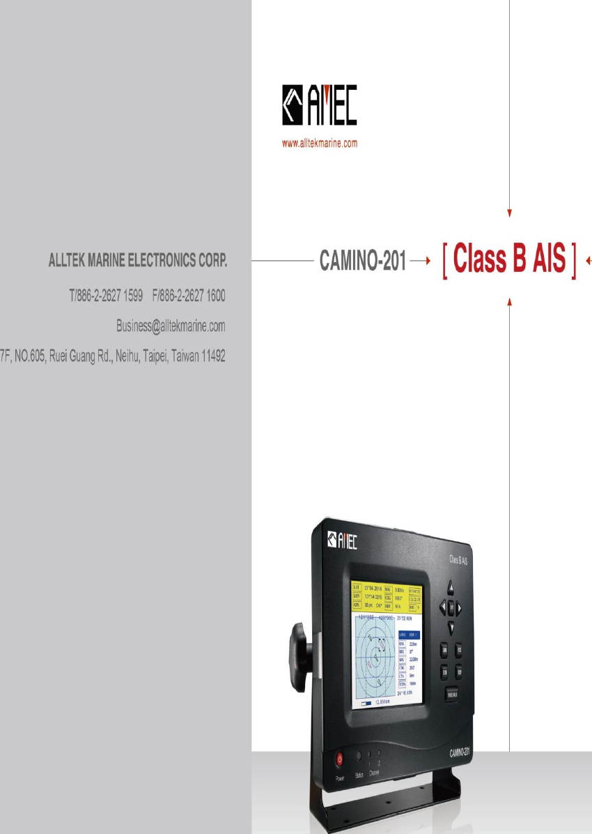 Alltek Marine Electronics CAMINO-201 Class B AIS Transponder User Manual 1