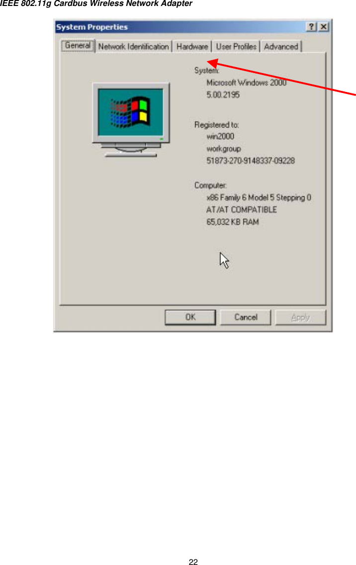 IEEE 802.11g Cardbus Wireless Network Adapter  22         