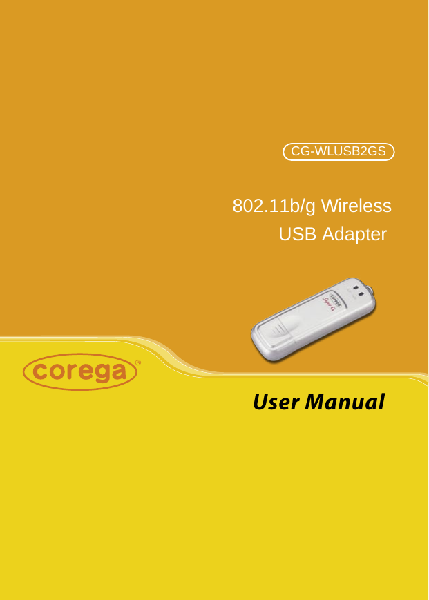 User Manual802.11b/g WirelessUSB AdapterCG-WLUSB2GS