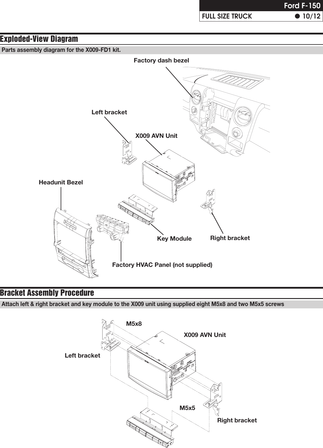 Page 10 of 12 - Alpine Alpine-X009-Fd1-Installation-Manual-  Alpine-x009-fd1-installation-manual