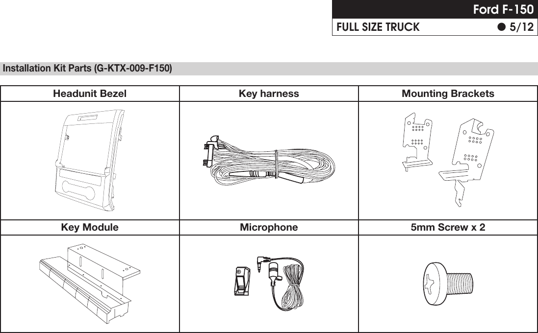 Page 5 of 12 - Alpine Alpine-X009-Fd1-Installation-Manual-  Alpine-x009-fd1-installation-manual