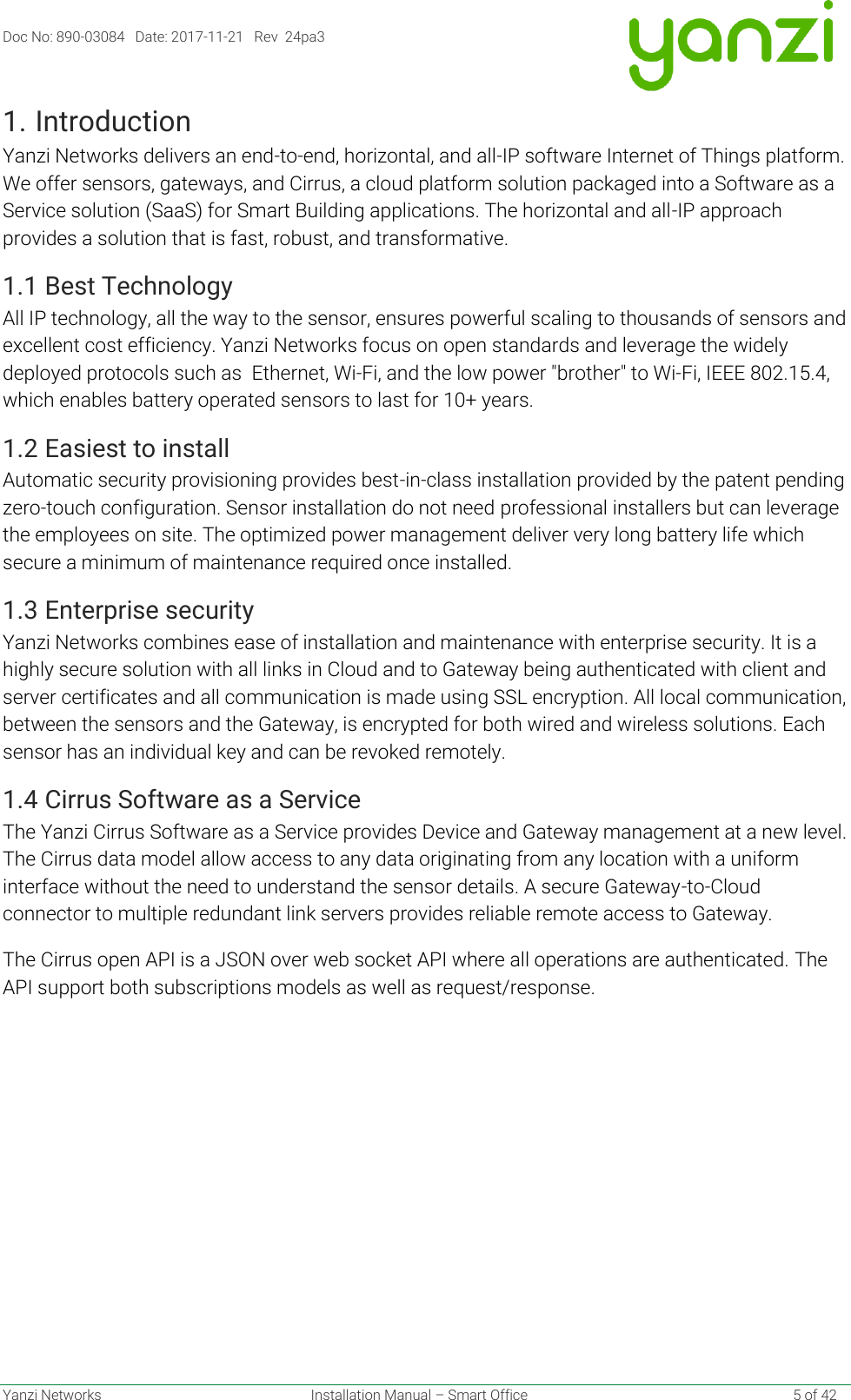 Page 5 of Altacogni DR3-3143 Yanzi Gateway (DR3-3143 ) User Manual  ed1