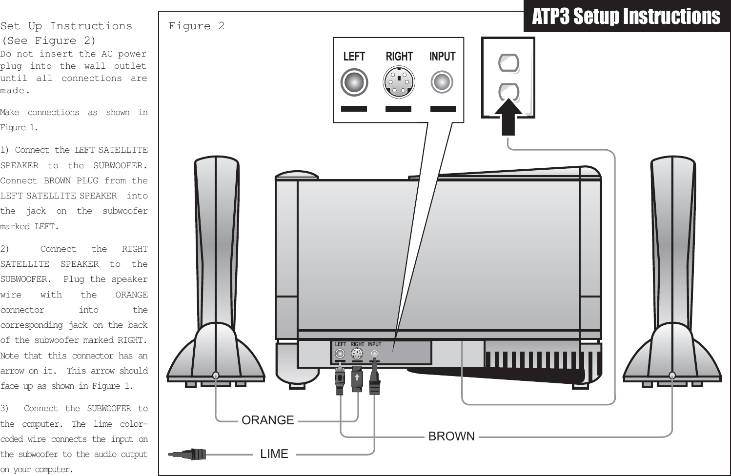 Page 4 of 4 - Altec-Lansing Altec-Lansing-Altec-Lansing-Speaker-Atp3-Users-Manual- ATP3 Computer Speaker System Installation Guide  Altec-lansing-altec-lansing-speaker-atp3-users-manual