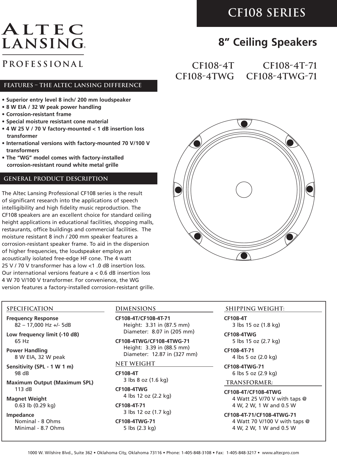 Altec Lansing Cf108 4t Users Manual Ss Rev05 Page 2