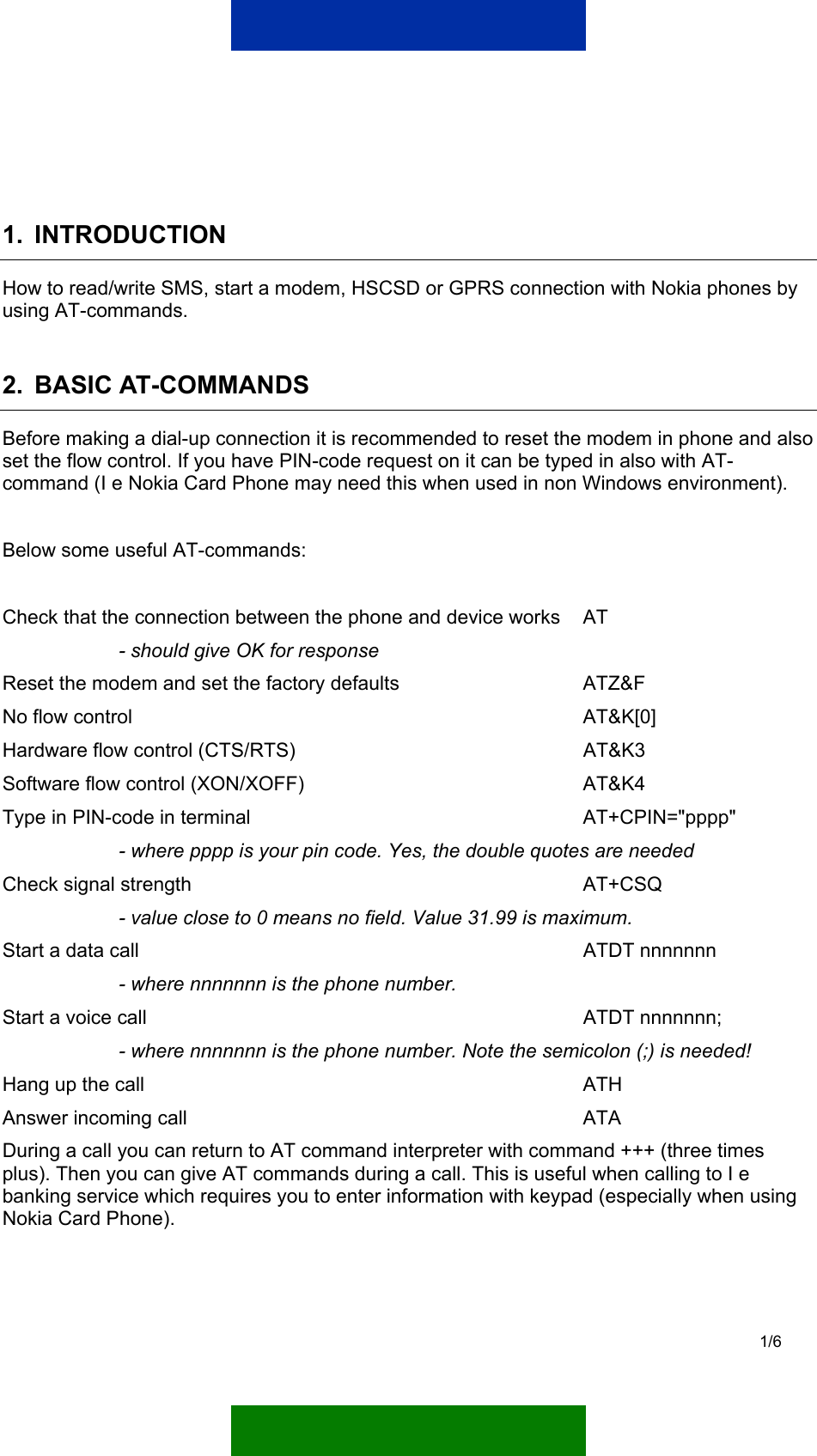Page 3 of 8 - Alvarez NA Support Guide For The Nokia Phones And AT Commands  To Manual 0a6b6aae-c9a5-481b-abcc-b4781d91f446