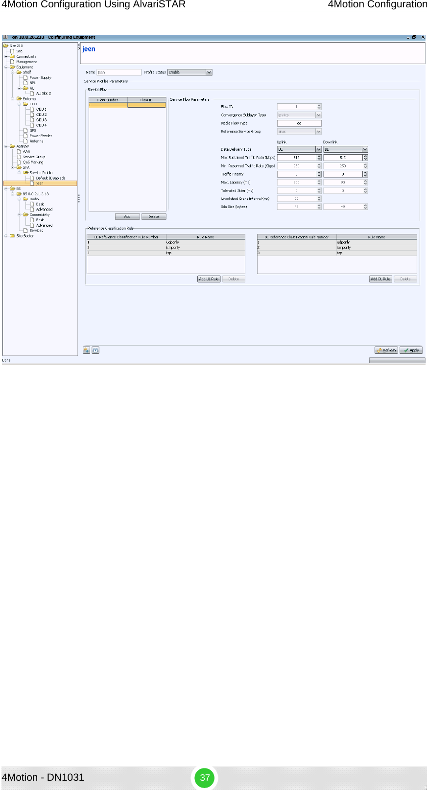 4Motion Configuration Using AlvariSTAR 4Motion Configuration   4Motion - DN1031  37 