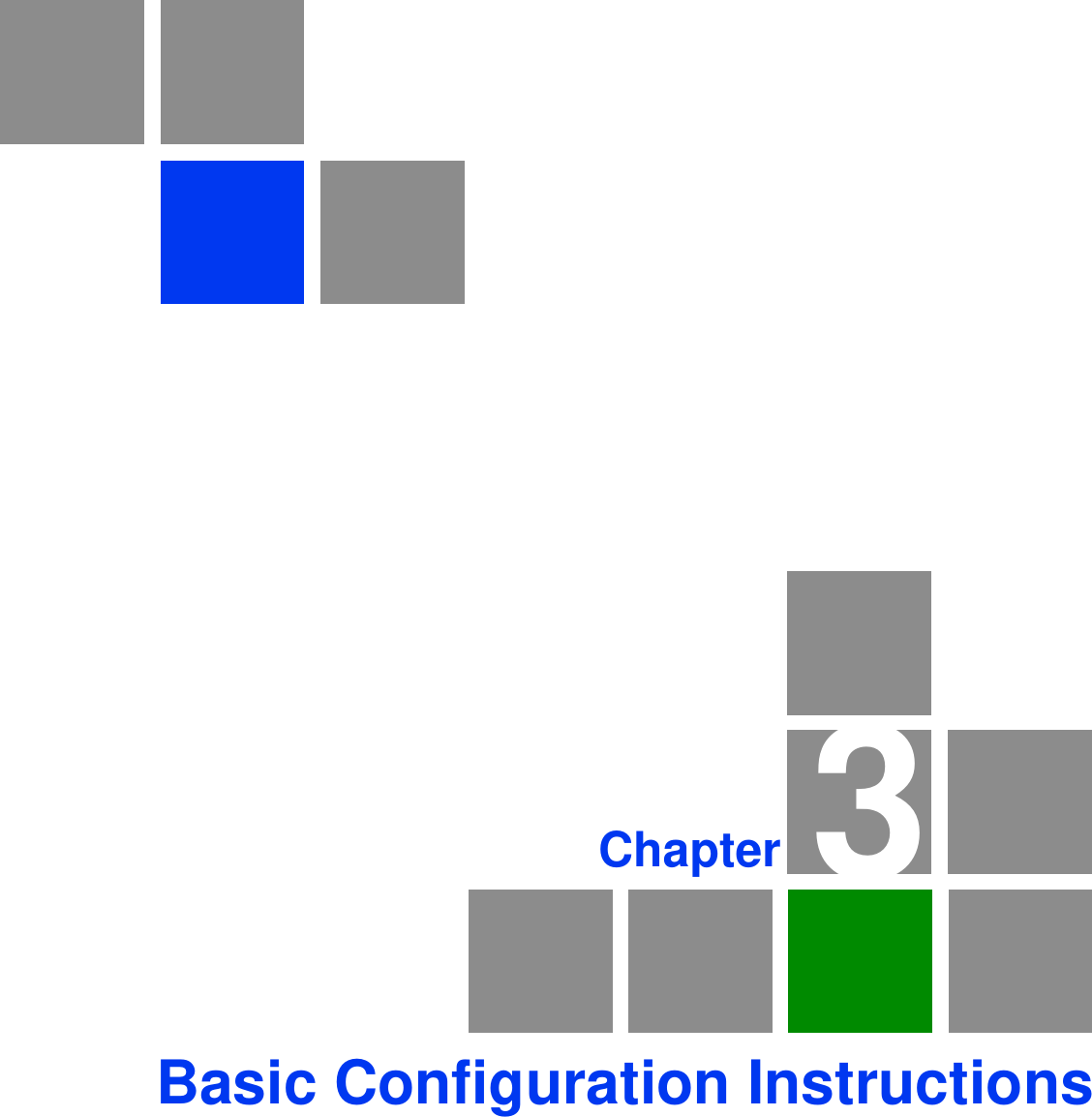 3ChapterBasic Configuration Instructions