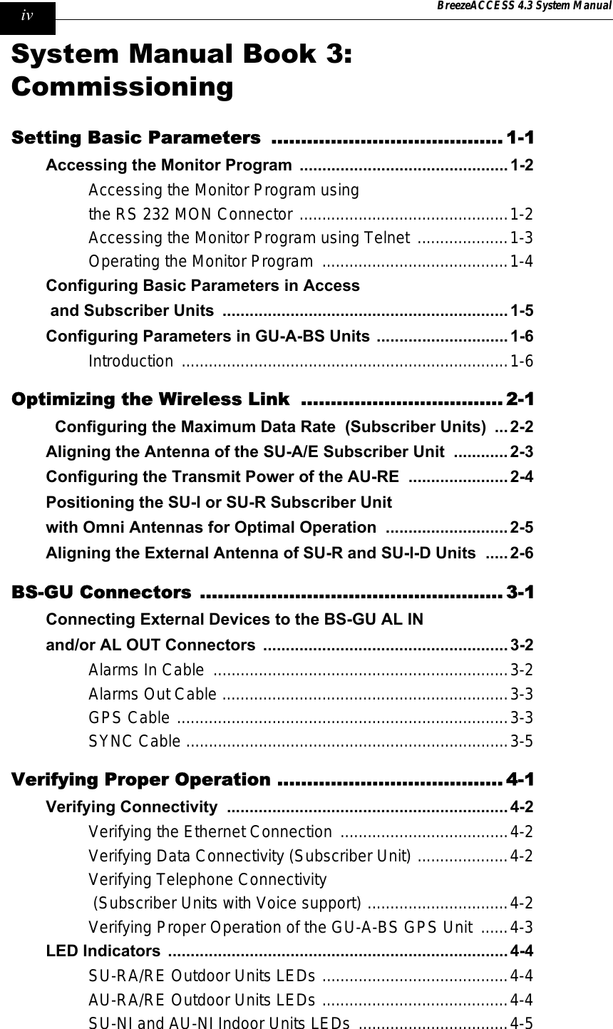 Page 10 of Alvarion Technologies IF-24-SYNC Broadband Wireless Access System User Manual