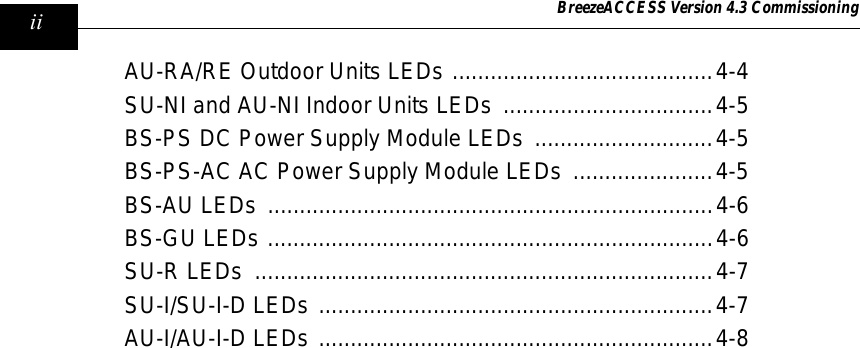 Page 100 of Alvarion Technologies IF-24-SYNC Broadband Wireless Access System User Manual