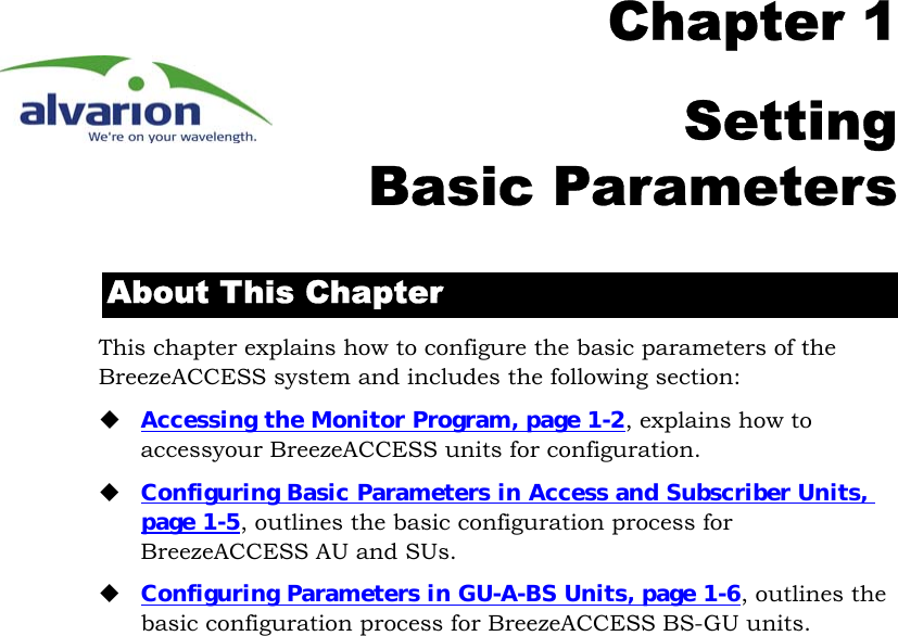 Page 101 of Alvarion Technologies IF-24-SYNC Broadband Wireless Access System User Manual