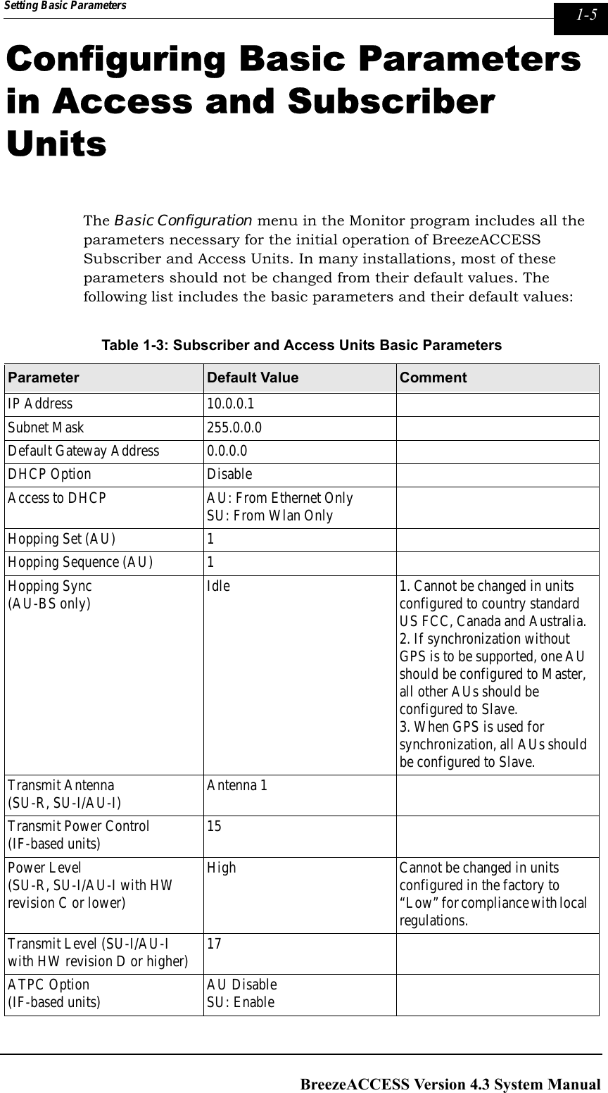 Page 105 of Alvarion Technologies IF-24-SYNC Broadband Wireless Access System User Manual