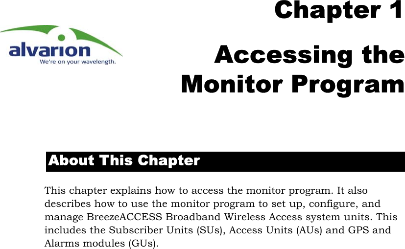 Page 133 of Alvarion Technologies IF-24-SYNC Broadband Wireless Access System User Manual