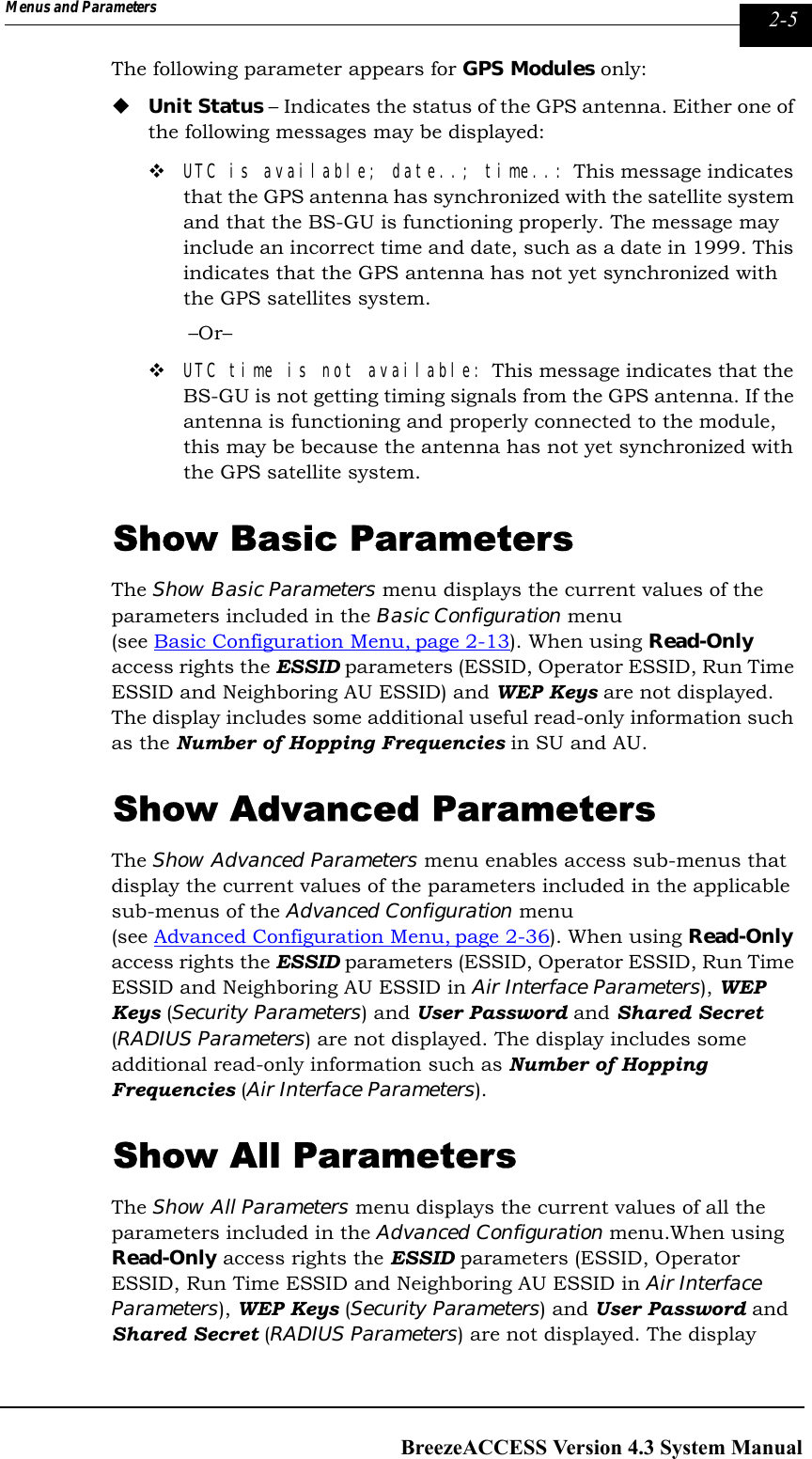 Page 141 of Alvarion Technologies IF-24-SYNC Broadband Wireless Access System User Manual