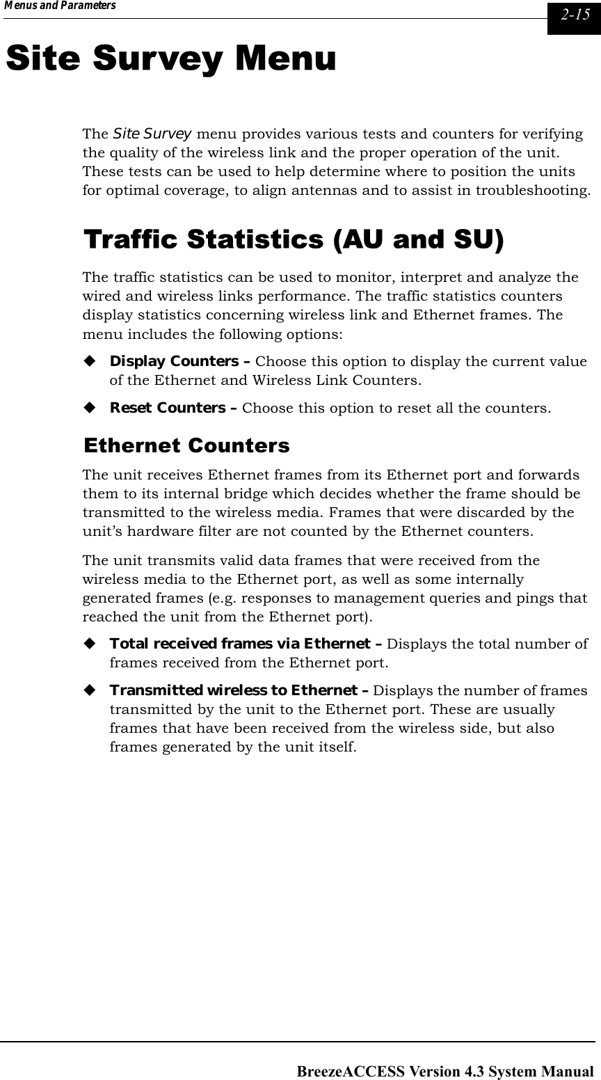 Page 151 of Alvarion Technologies IF-24-SYNC Broadband Wireless Access System User Manual