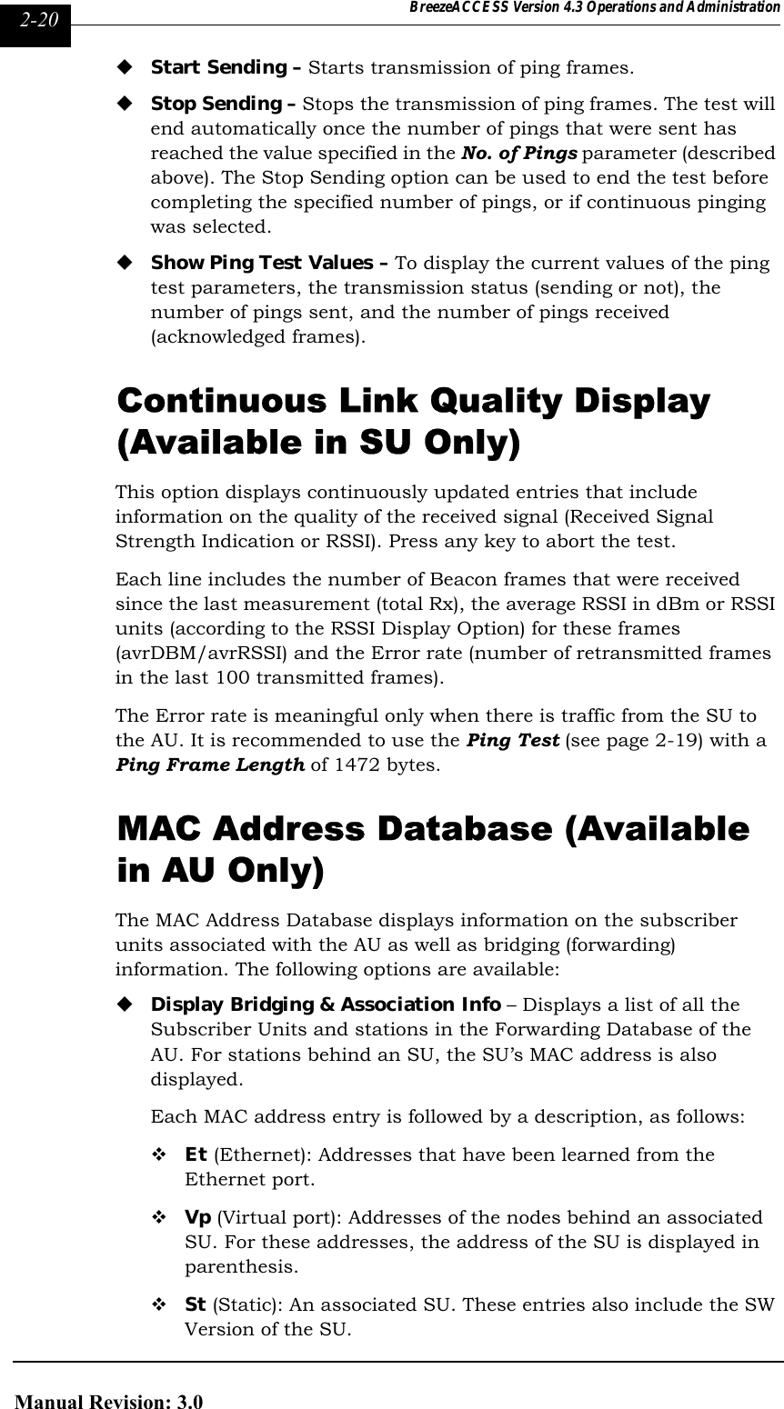 Page 156 of Alvarion Technologies IF-24-SYNC Broadband Wireless Access System User Manual