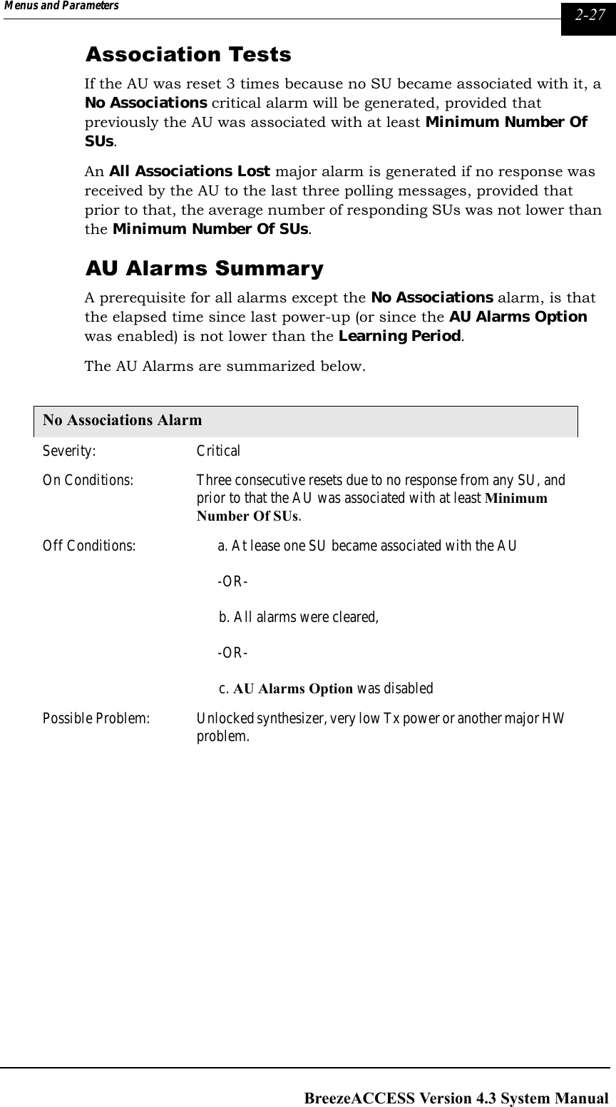 Page 163 of Alvarion Technologies IF-24-SYNC Broadband Wireless Access System User Manual