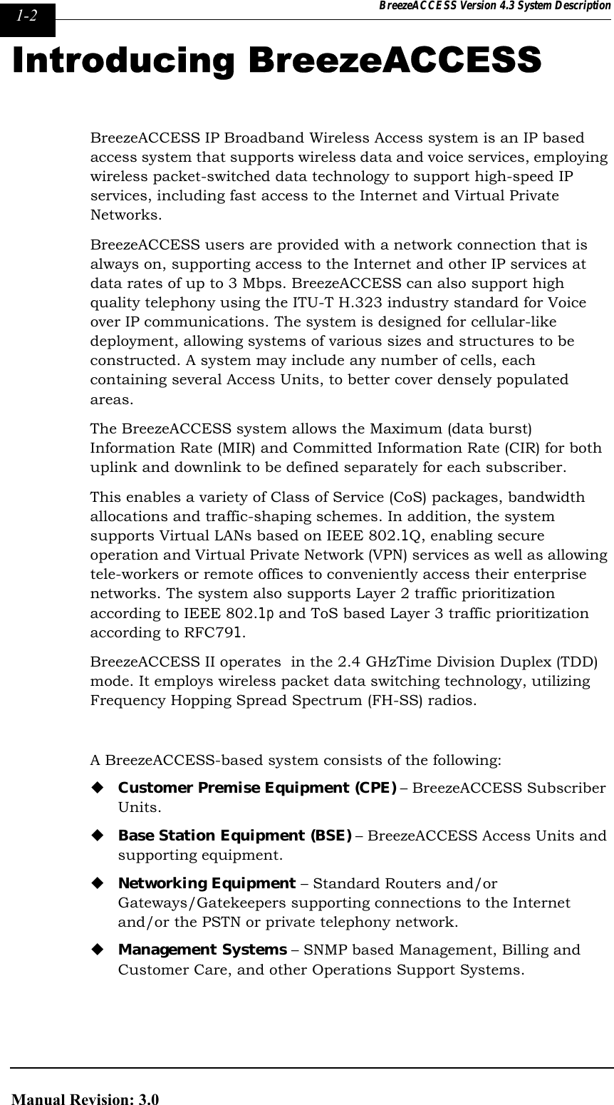 Page 20 of Alvarion Technologies IF-24-SYNC Broadband Wireless Access System User Manual