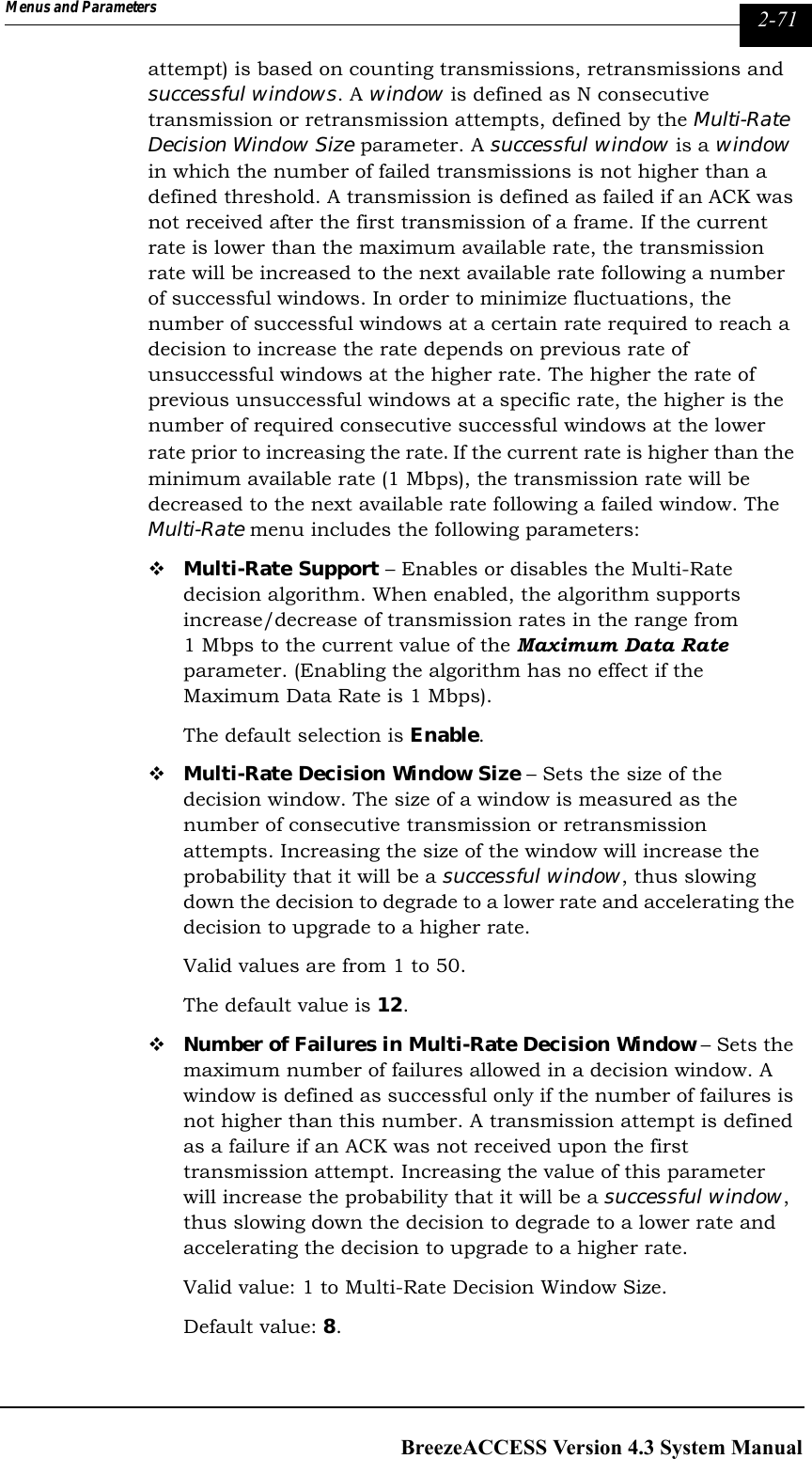 Page 207 of Alvarion Technologies IF-24-SYNC Broadband Wireless Access System User Manual