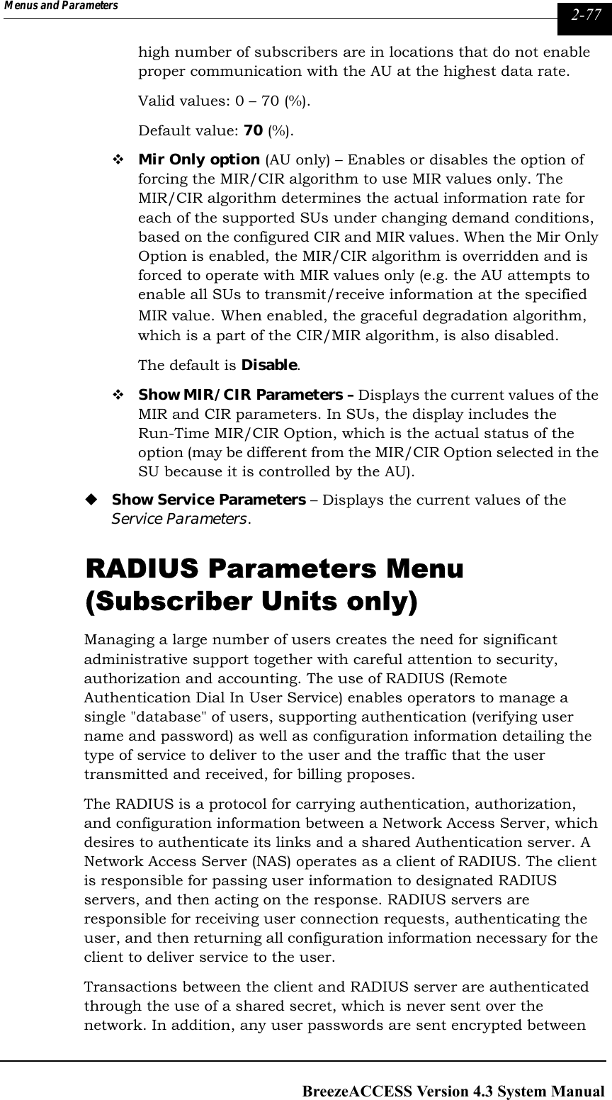 Page 213 of Alvarion Technologies IF-24-SYNC Broadband Wireless Access System User Manual