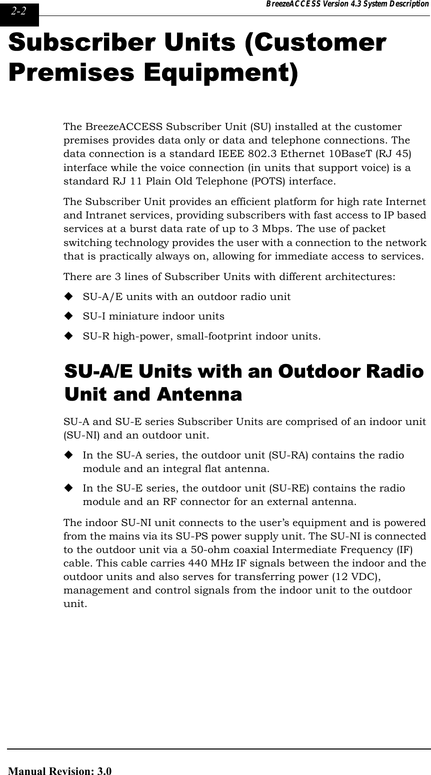 Page 22 of Alvarion Technologies IF-24-SYNC Broadband Wireless Access System User Manual