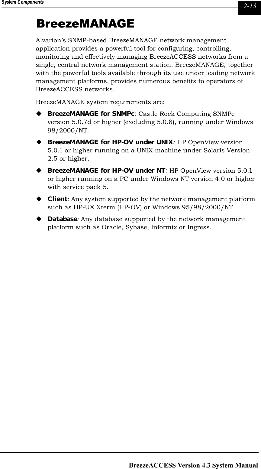 Page 33 of Alvarion Technologies IF-24-SYNC Broadband Wireless Access System User Manual