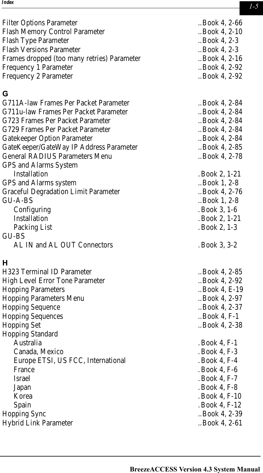 Page 337 of Alvarion Technologies IF-24-SYNC Broadband Wireless Access System User Manual