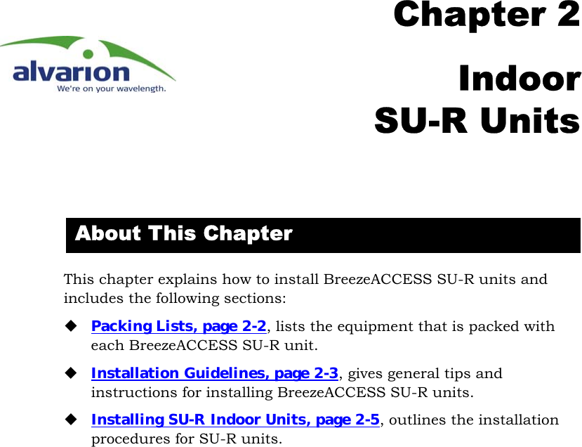 Page 77 of Alvarion Technologies IF-24-SYNC Broadband Wireless Access System User Manual