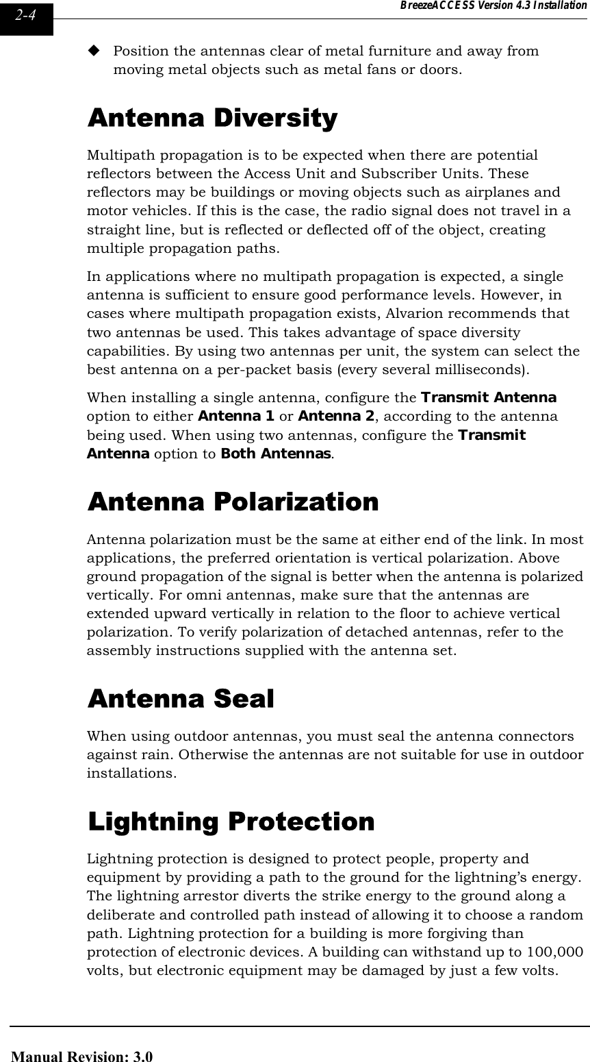 Page 80 of Alvarion Technologies IF-24-SYNC Broadband Wireless Access System User Manual