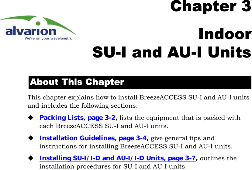 Page 85 of Alvarion Technologies IF-24-SYNC Broadband Wireless Access System User Manual