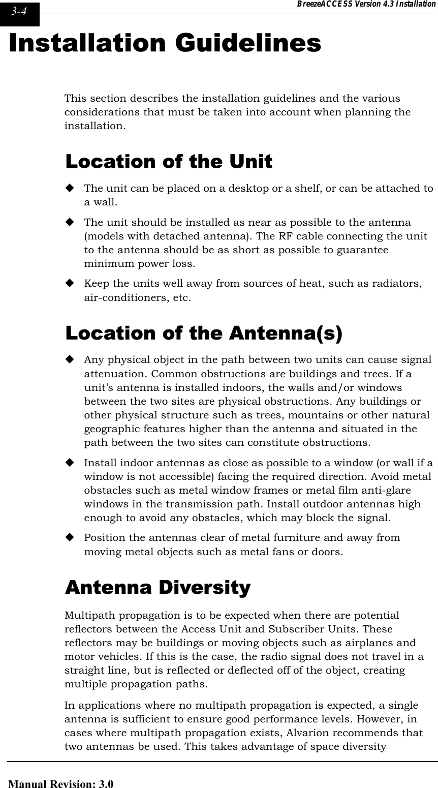 Page 88 of Alvarion Technologies IF-24-SYNC Broadband Wireless Access System User Manual