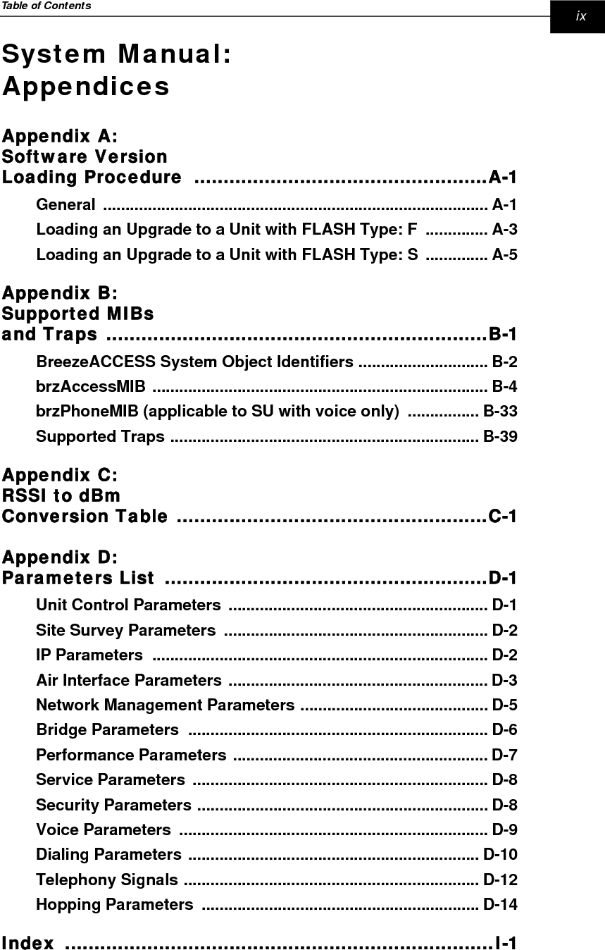 xBreezeACCESS 4.0 System Manual