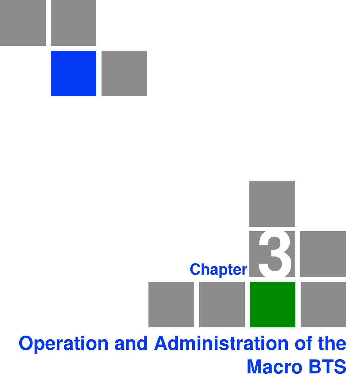 3ChapterOperation and Administration of the Macro BTS