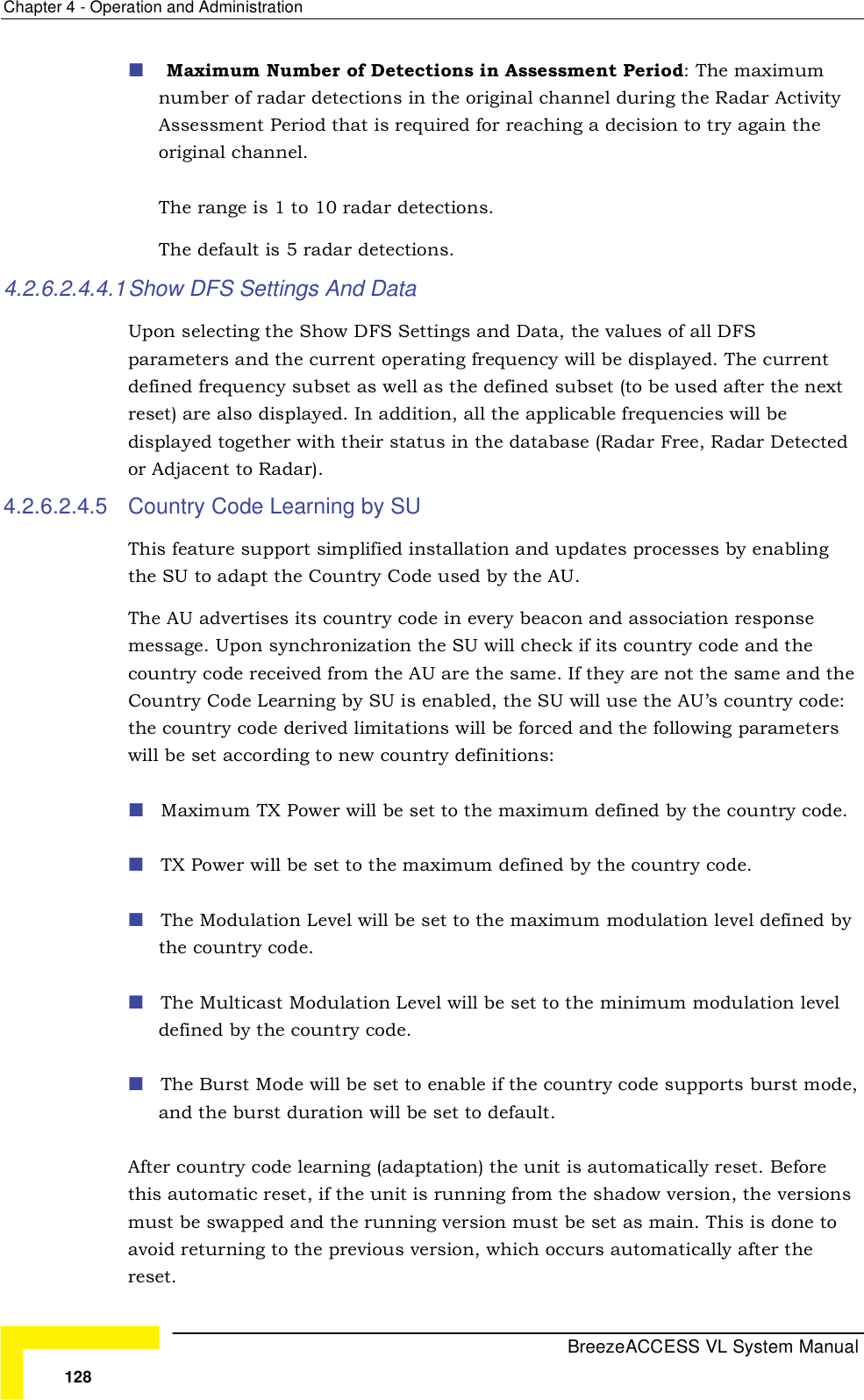 Page 54 of Alvarion Technologies VL-53 Wireless Bridge User Manual Manual 070528 DRAFT3