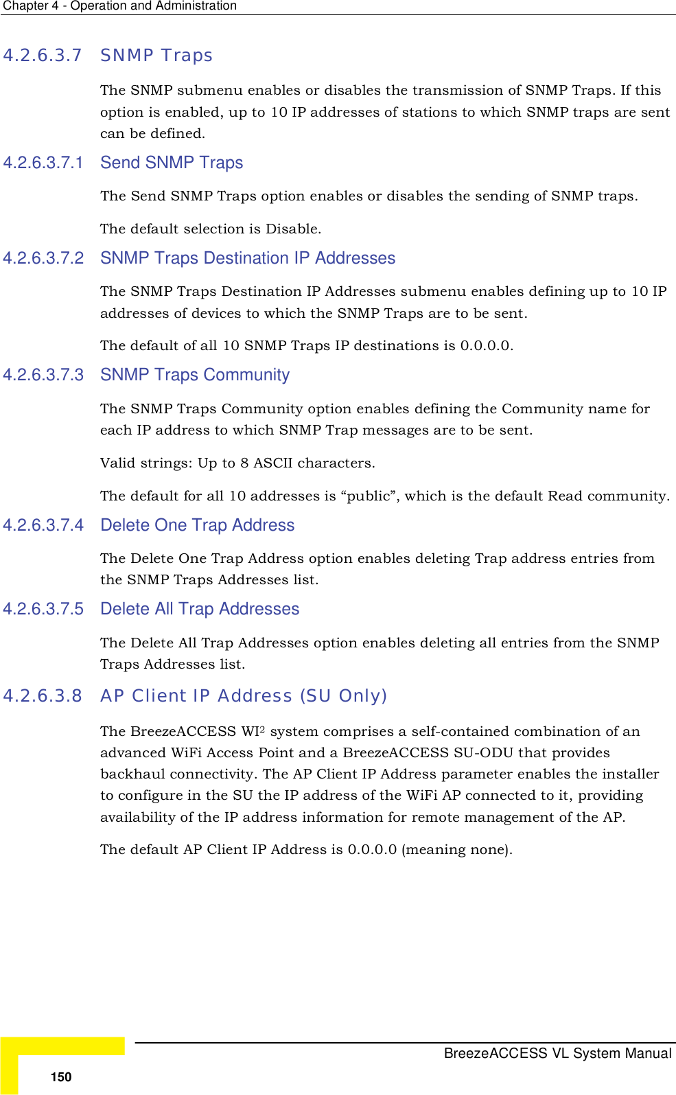 Page 76 of Alvarion Technologies VL-53 Wireless Bridge User Manual Manual 070528 DRAFT3