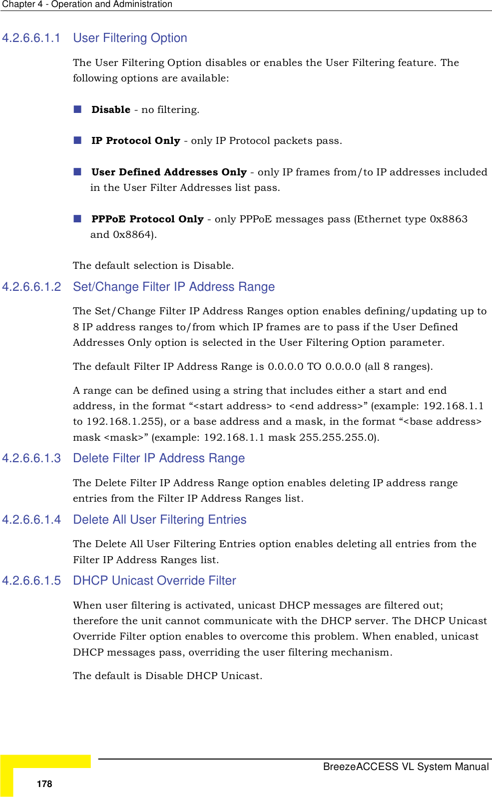 Page 4 of Alvarion Technologies VL-53 Wireless Bridge User Manual Manual 070528 DRAFT3