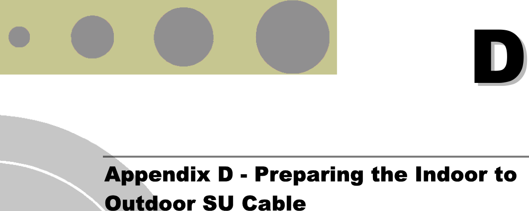   DD Appendix D - Preparing the Indoor to Outdoor SU Cable 
