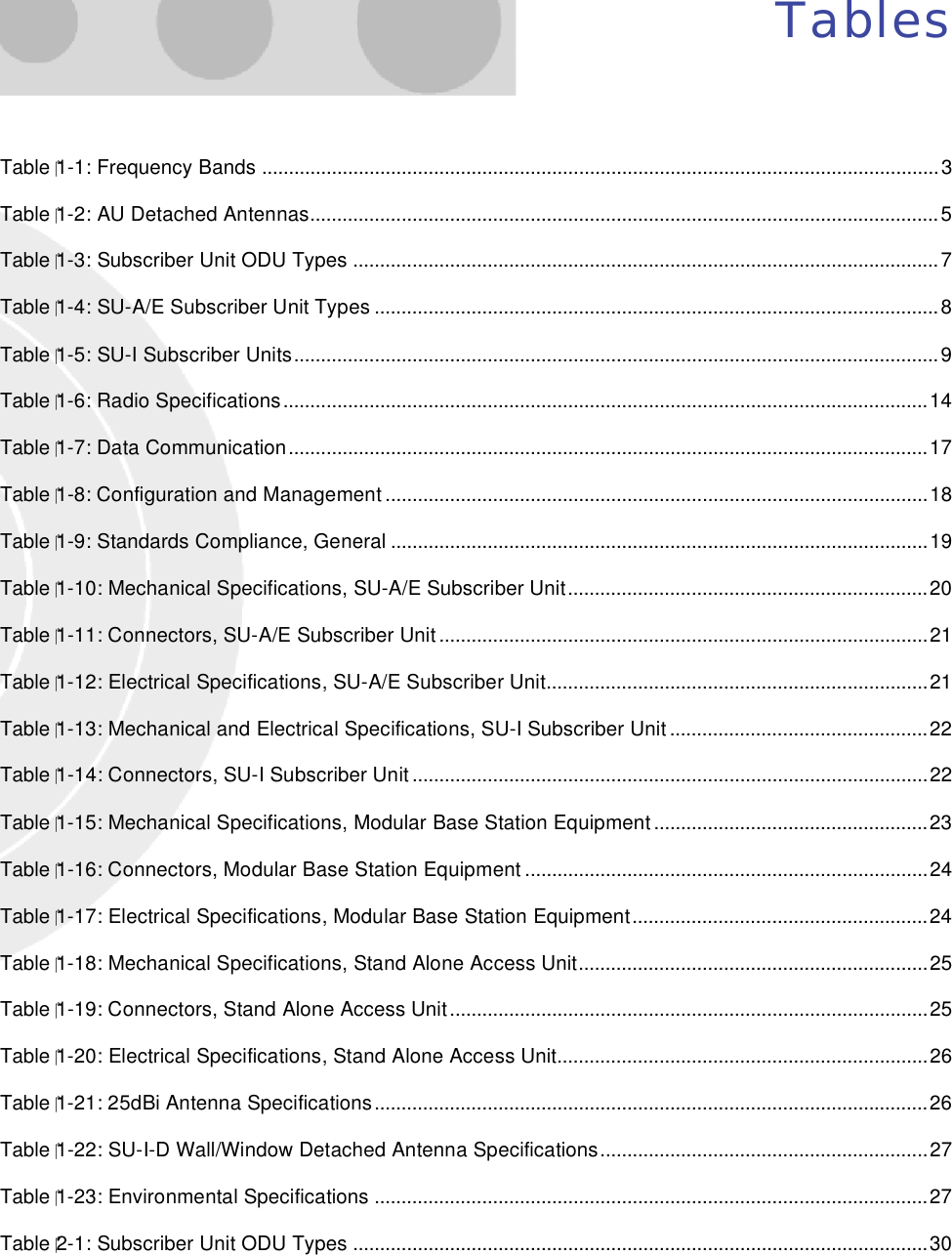 Page 25 of Alvarion Technologies VL-54 Subscriber Station User Manual Manual 070528 DRAFT5