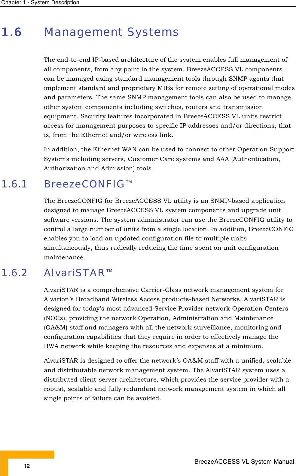 Page 38 of Alvarion Technologies VL-54 Subscriber Station User Manual Manual 070528 DRAFT5