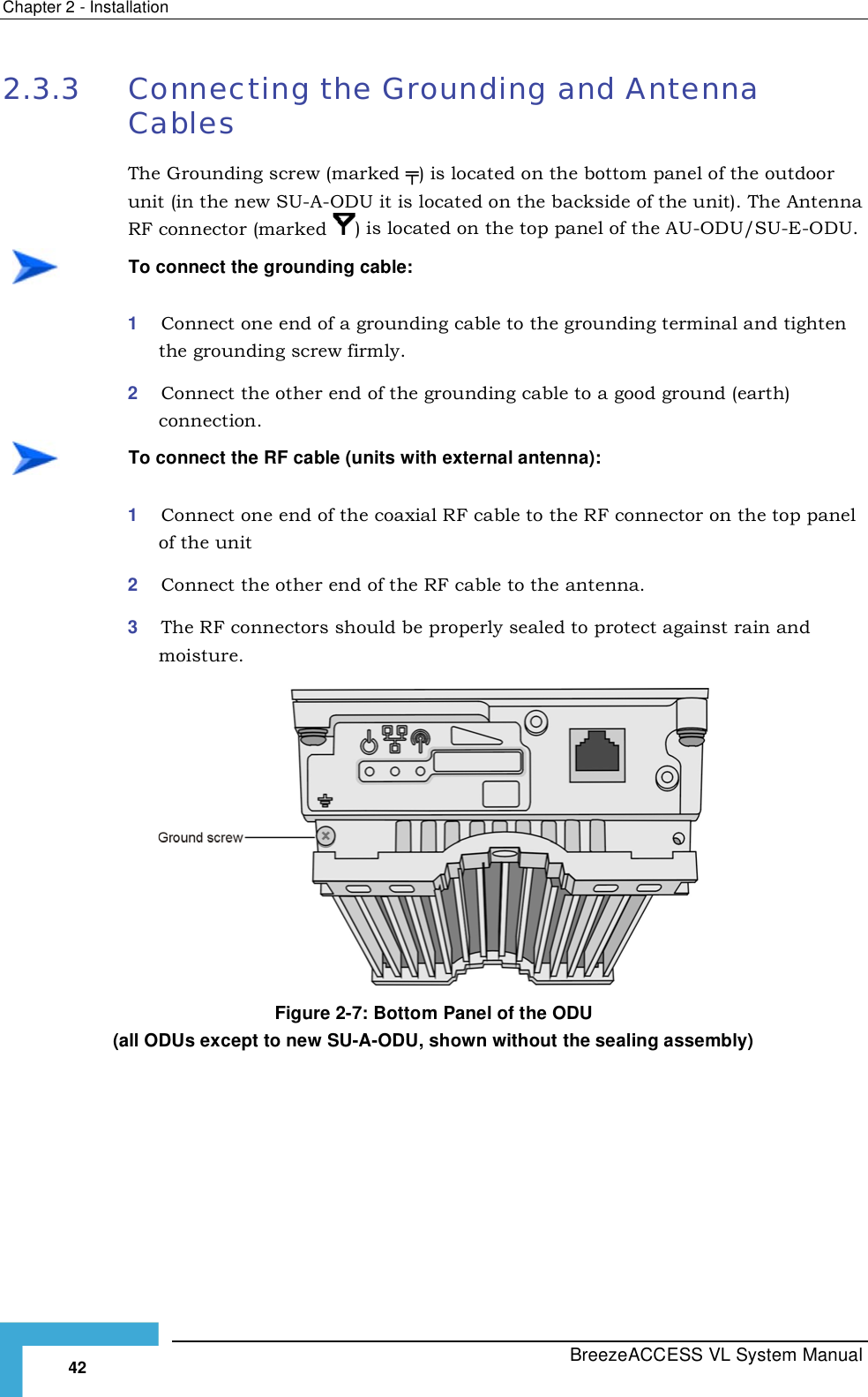 Page 68 of Alvarion Technologies VL-54 Subscriber Station User Manual Manual 070528 DRAFT5