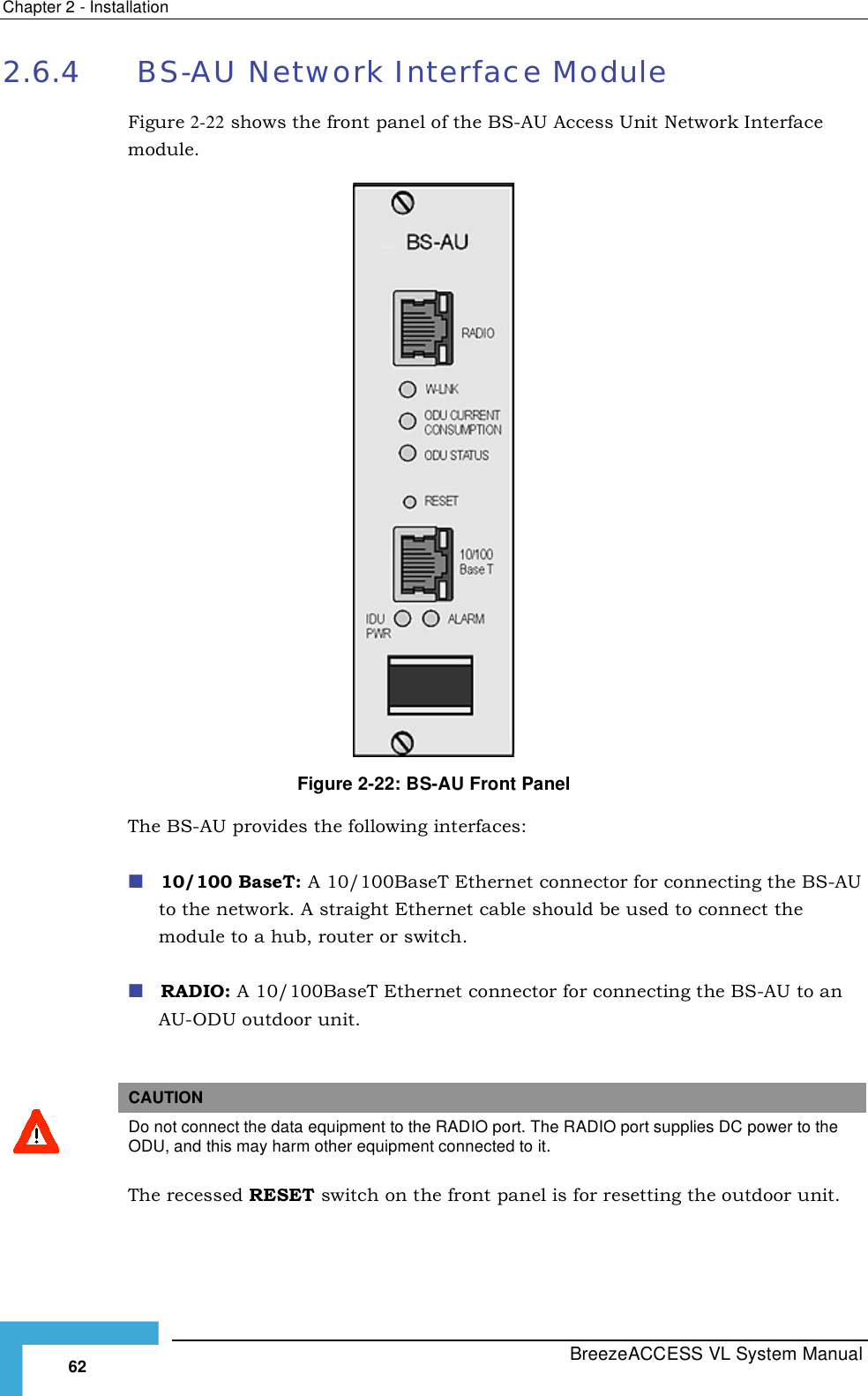 Page 88 of Alvarion Technologies VL-54 Subscriber Station User Manual Manual 070528 DRAFT5