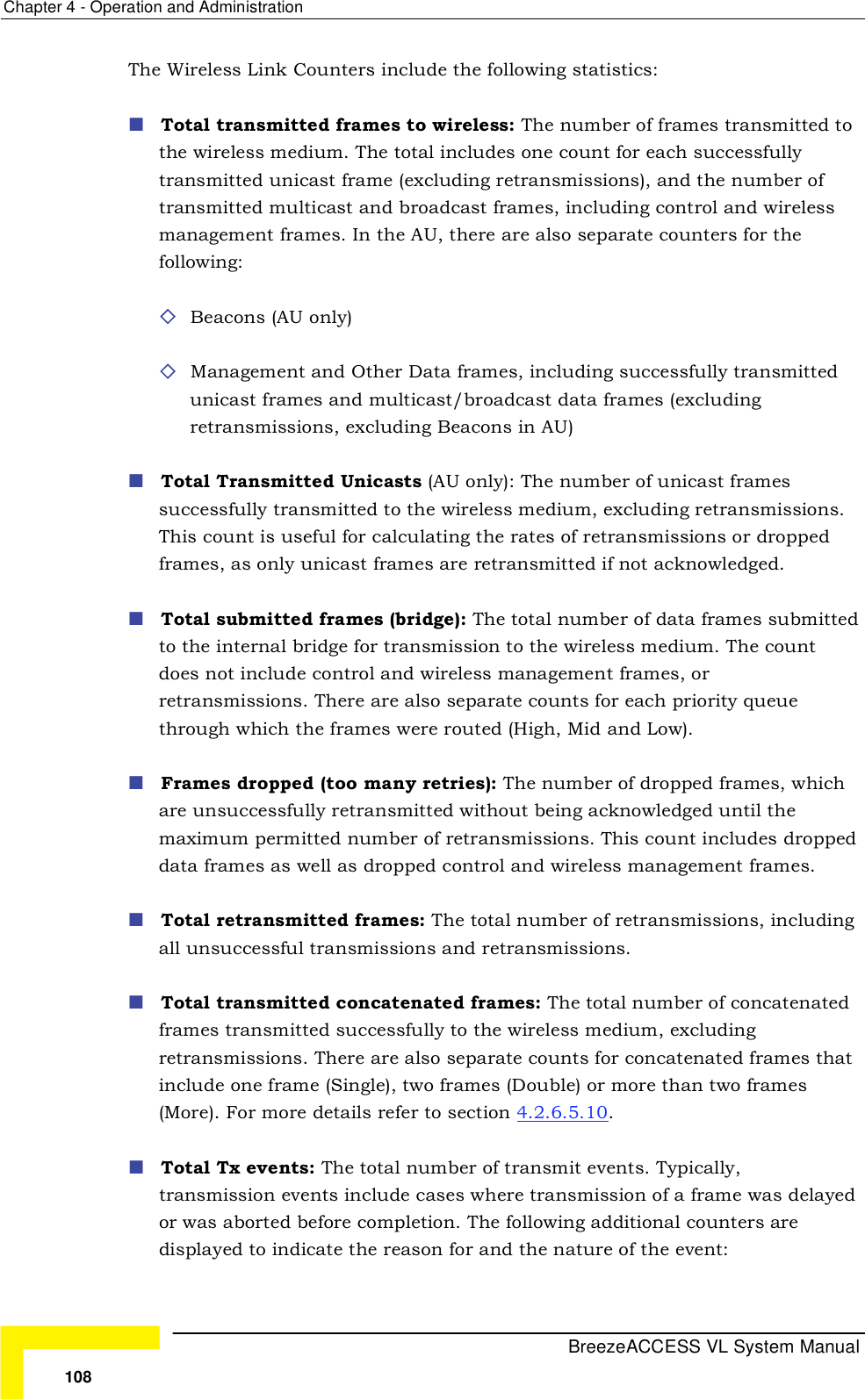 Page 34 of Alvarion Technologies VL-54 Subscriber Station User Manual Manual 070528 DRAFT3