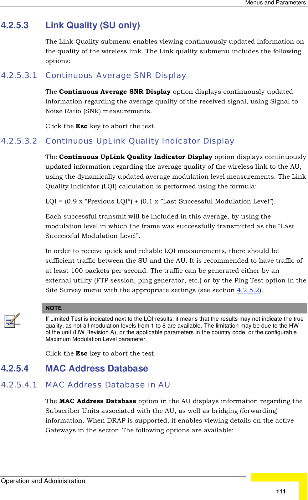 Page 37 of Alvarion Technologies VL-54 Subscriber Station User Manual Manual 070528 DRAFT3