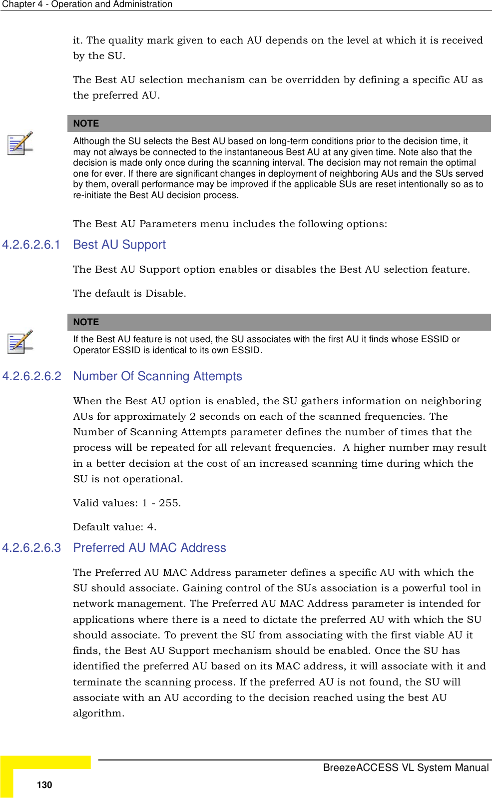 Page 56 of Alvarion Technologies VL-54 Subscriber Station User Manual Manual 070528 DRAFT3