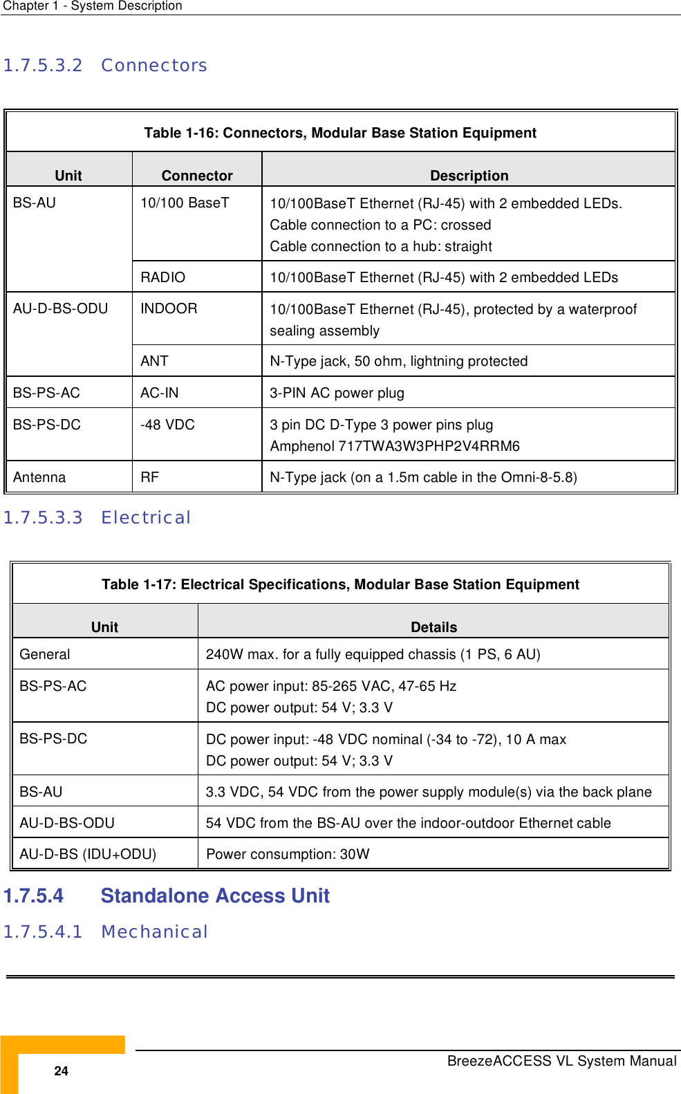 Page 50 of Alvarion Technologies VL-54C Wireless Bridge User Manual Manual 070528 DRAFT5