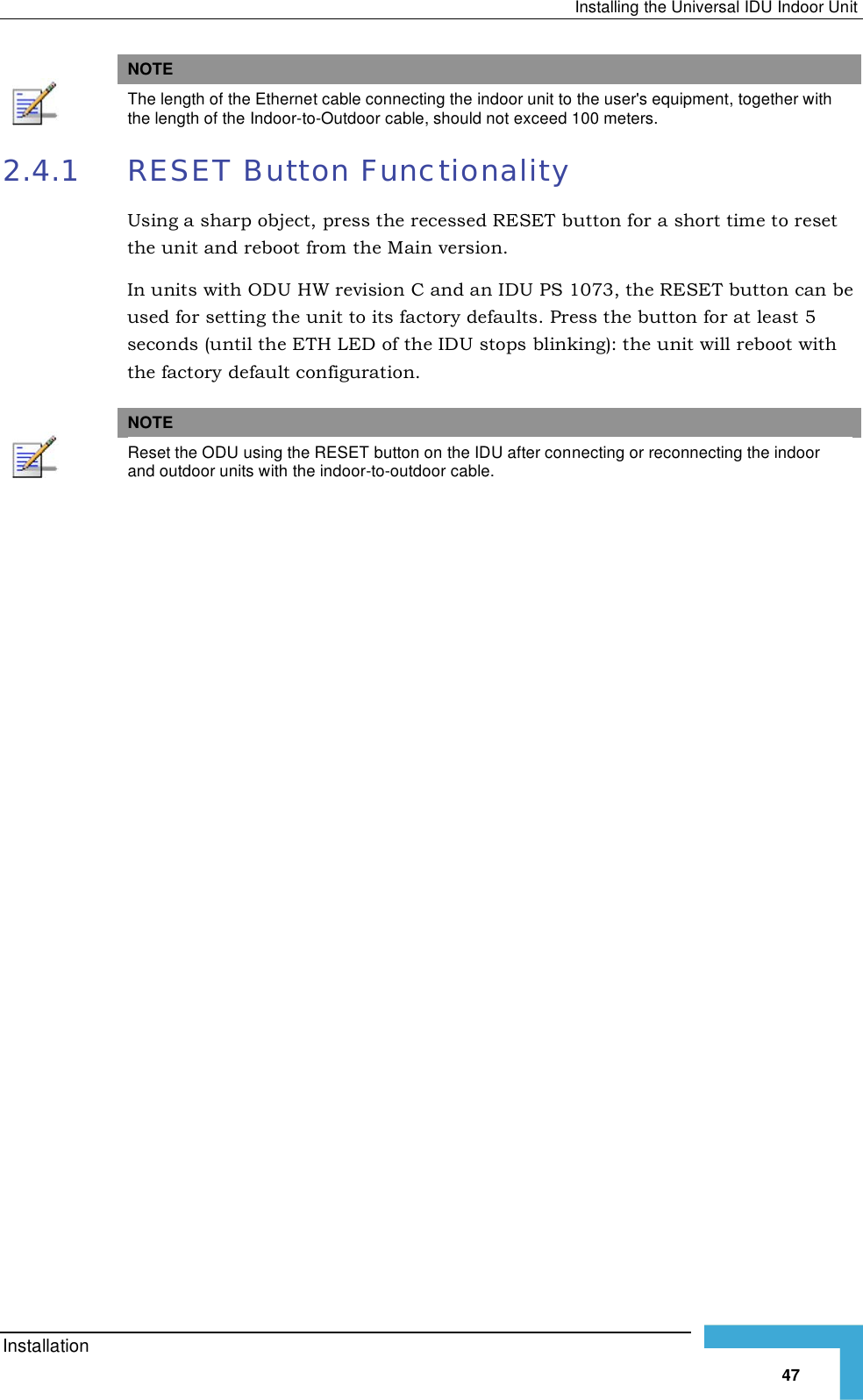 Page 73 of Alvarion Technologies VL-54C Wireless Bridge User Manual Manual 070528 DRAFT5